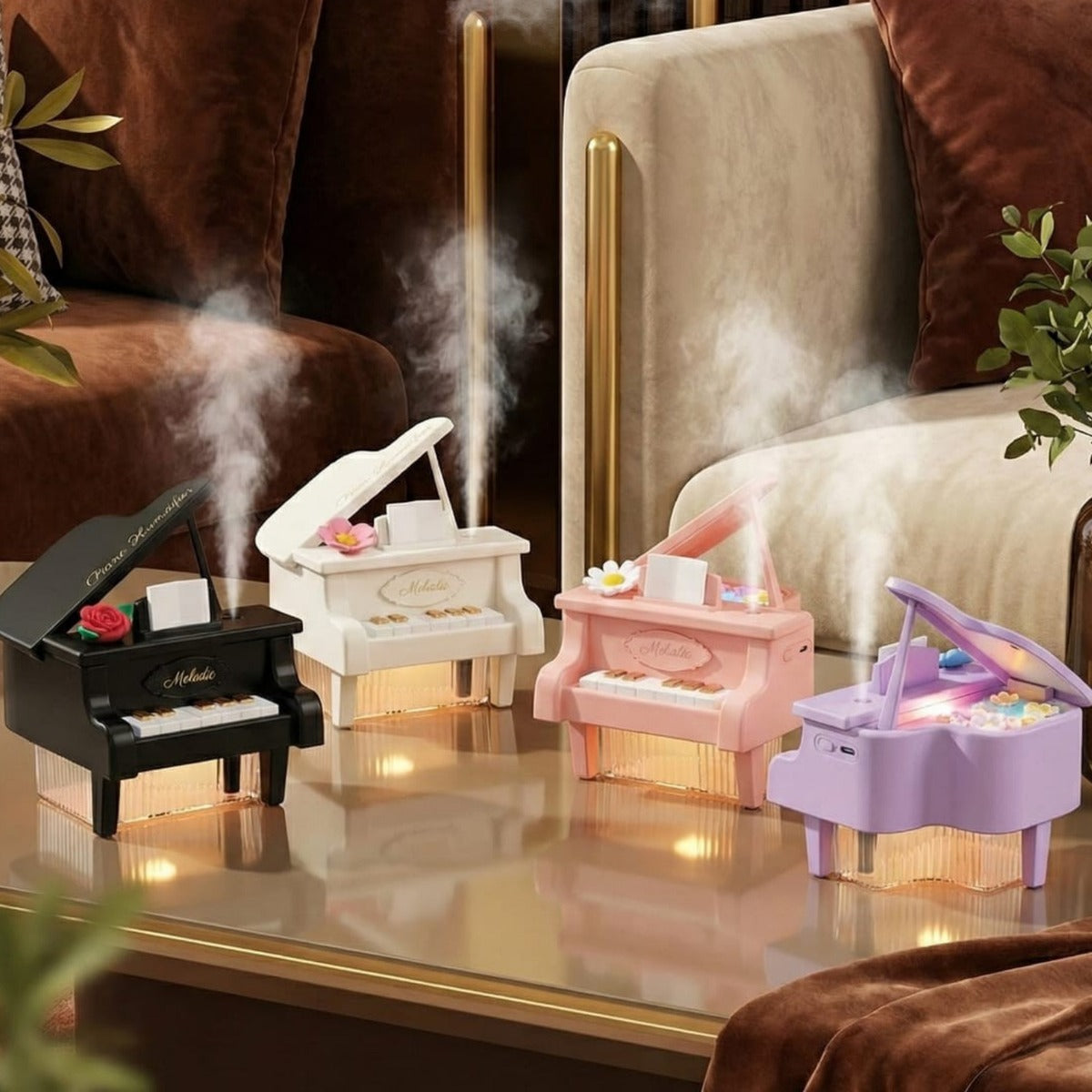 Piano Mist Humidifier in four colors