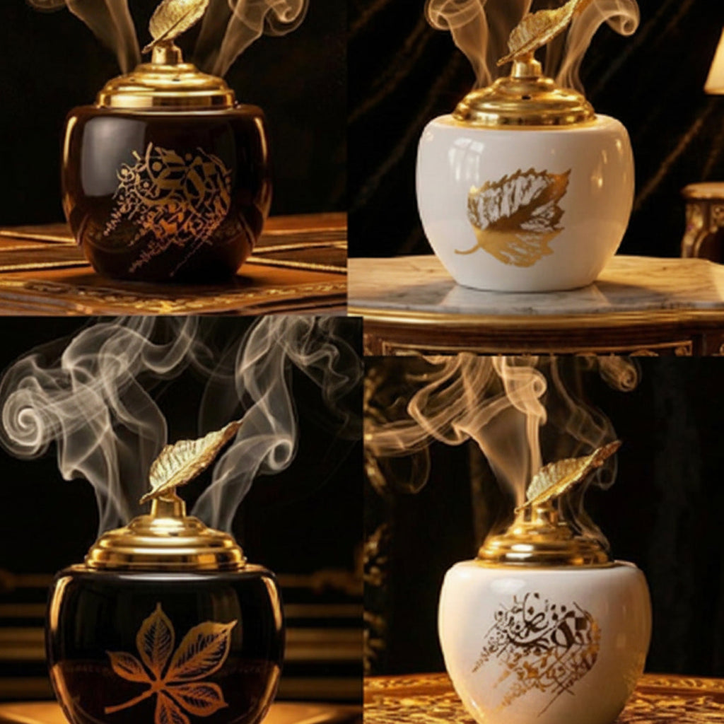 Feather porcelain incense burner